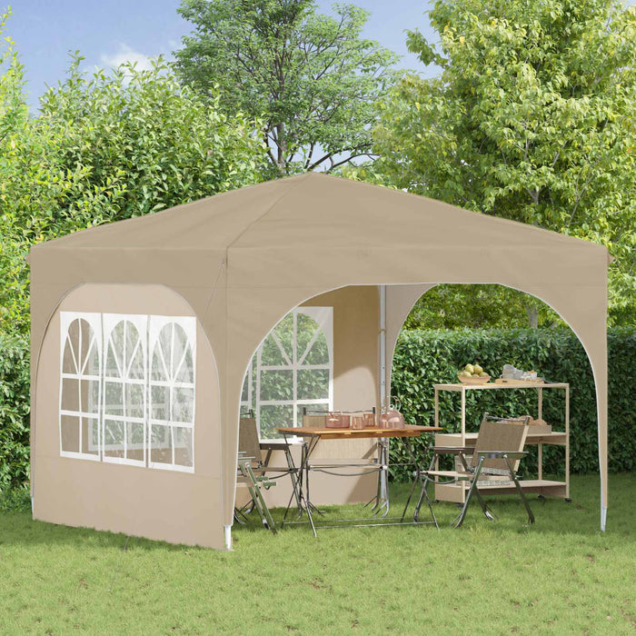 Cort de Petrecere Pop-up 290 x 290 x 245 cm Crem - WALTI WALTI