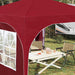 Cort de Petrecere Pop-up 290 x 290 x 245 cm Burgundy - WALTI WALTI