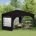 Cort de Petrecere Pop-up 290 x 290 x 245 cm Negru - WALTI WALTI