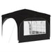 Cort de Petrecere Pop-up 290 x 290 x 245 cm Negru - WALTI WALTI