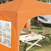 Cort de Petrecere Pop-up 290 x 290 x 245 cm Portocaliu - WALTI WALTI