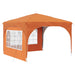 Cort de Petrecere Pop-up 290 x 290 x 245 cm Portocaliu - WALTI WALTI