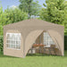 Cort de Petrecere Pop-up 290 x 290 x 245 cm Crem - WALTI WALTI