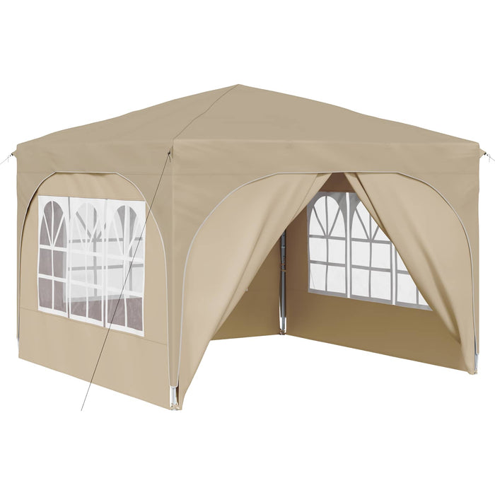 Cort de Petrecere Pop-up 290 x 290 x 245 cm Crem - WALTI WALTI