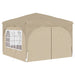 Cort de Petrecere Pop-up 290 x 290 x 245 cm Crem - WALTI WALTI