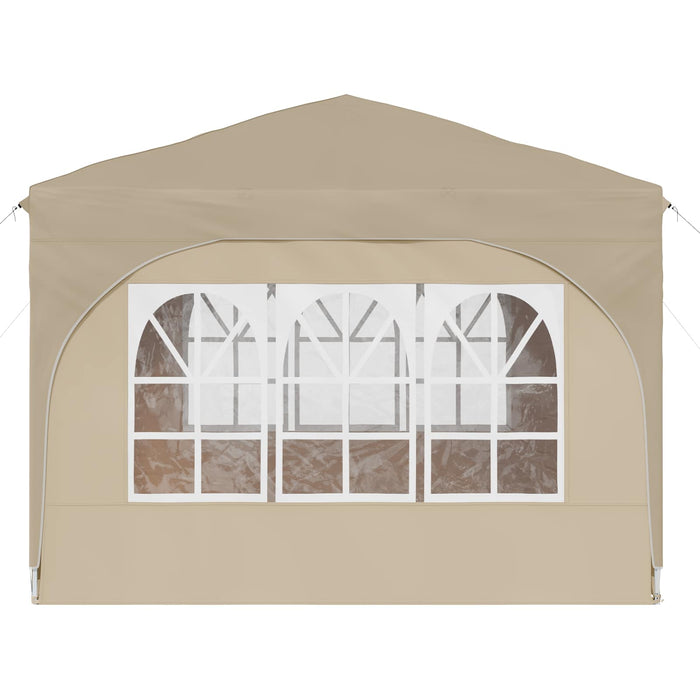Cort de Petrecere Pop-up 290 x 290 x 245 cm Crem - WALTI WALTI