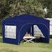 Cort de Petrecere Pop-up 290 x 290 x 245 cm albastru - WALTI WALTI
