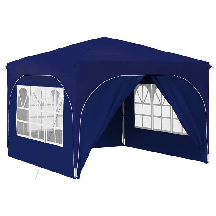 Cort de Petrecere Pop-up 290 x 290 x 245 cm albastru - WALTI WALTI