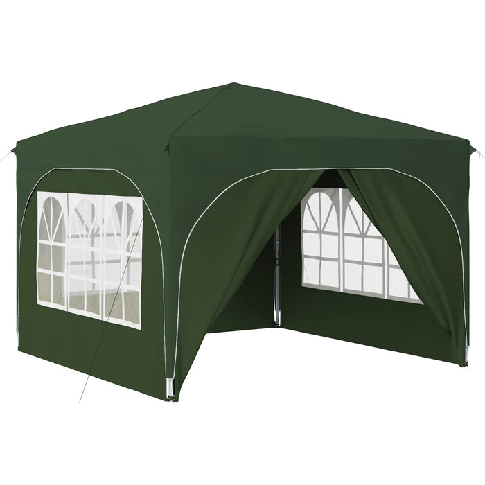 Cort de Petrecere Pop-up 290 x 290 x 245 cm Verde - WALTI WALTI