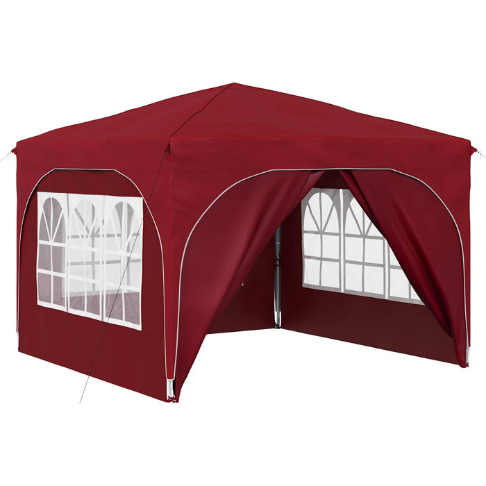 Cort de Petrecere Pop-up 290 x 290 x 245 cm Burgundy - WALTI WALTI