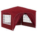 Cort de Petrecere Pop-up 290 x 290 x 245 cm Burgundy - WALTI WALTI