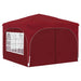 Cort de Petrecere Pop-up 290 x 290 x 245 cm Burgundy - WALTI WALTI