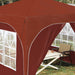 Cort de Petrecere Pop-up 290 x 290 x 245 cm Terracota - WALTI WALTI