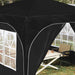 Cort de Petrecere Pop-up 290 x 290 x 245 cm Negru - WALTI WALTI