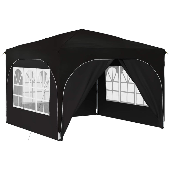 Cort de Petrecere Pop-up 290 x 290 x 245 cm Negru - WALTI WALTI
