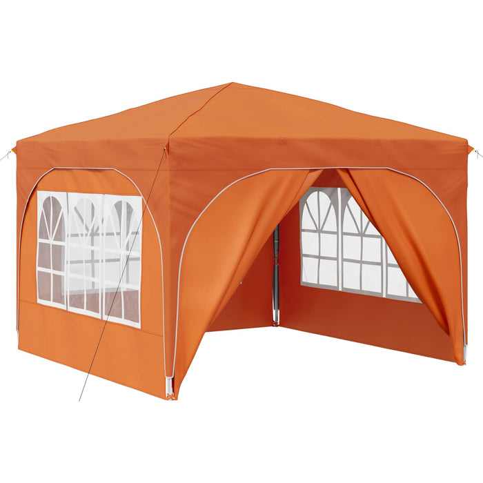 Cort de Petrecere Pop-up 290 x 290 x 245 cm Portocaliu - WALTI WALTI