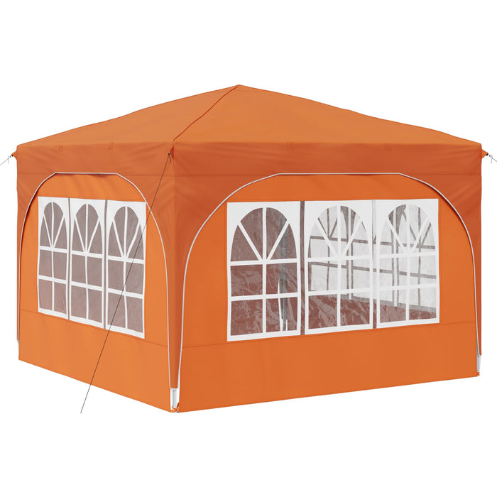 Cort de Petrecere Pop-up 290 x 290 x 245 cm Portocaliu - WALTI WALTI