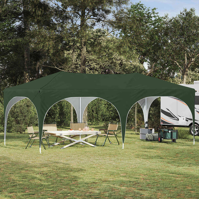 Cort de Petrecere Pop-up Verde 575 x 288 x 245 cm - WALTI WALTI