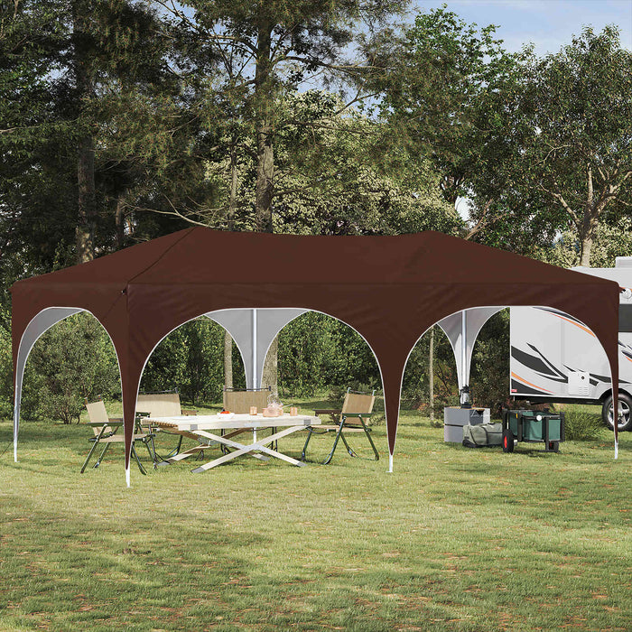 Cort de Petrecere Pop-up Maro 575 x 288 x 245 cm - WALTI WALTI