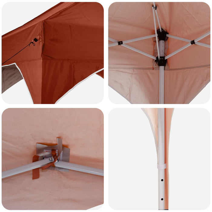 Cort de Petrecere Pop-up Terracota 575 x 288 x 245 cm - WALTI WALTI