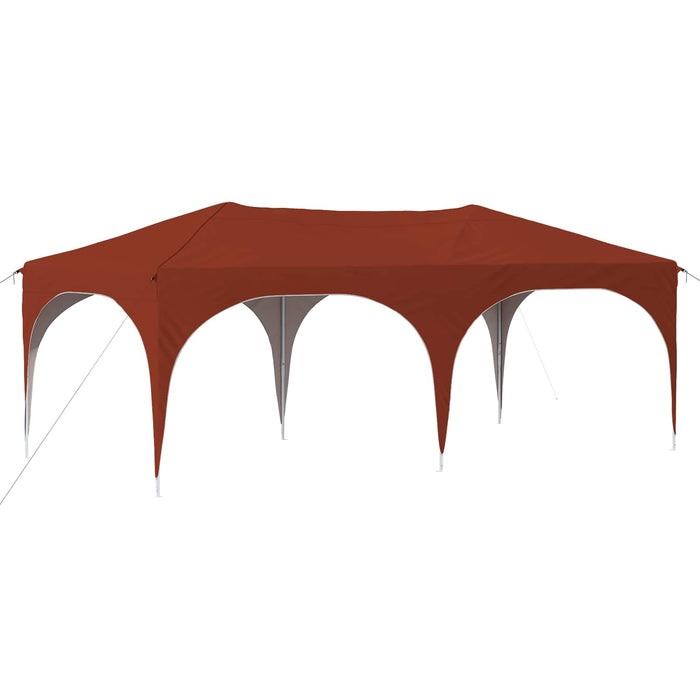 Cort de Petrecere Pop-up Terracota 575 x 288 x 245 cm - WALTI WALTI