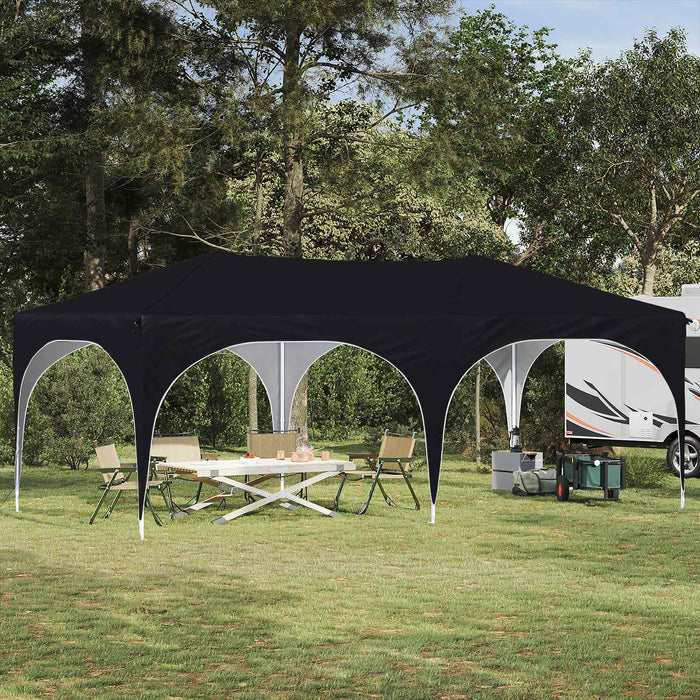 Cort de Petrecere Pop-up Negru 575 x 288 x 245 cm - WALTI WALTI