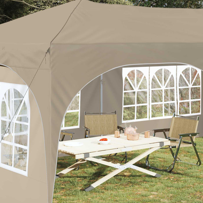 Cort de Petrecere Pop-up Crem 575 x 288 x 245 cm - WALTI WALTI