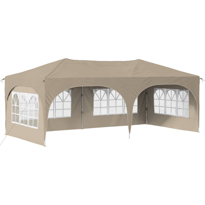 Cort de Petrecere Pop-up Crem 575 x 288 x 245 cm - WALTI WALTI