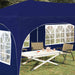 Cort de Petrecere Pop-up albastru 575 x 288 x 245 cm - WALTI WALTI