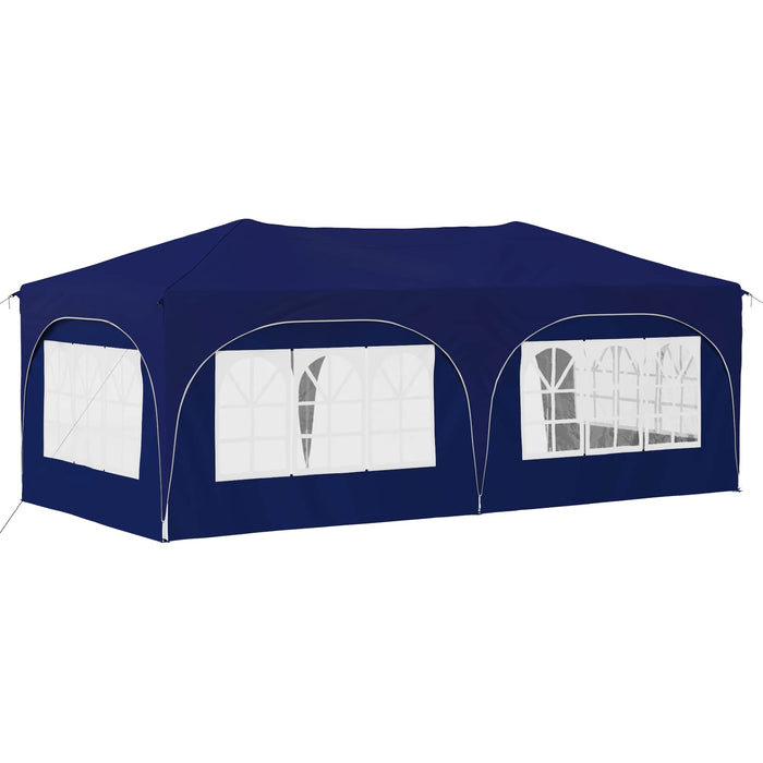 Cort de Petrecere Pop-up albastru 575 x 288 x 245 cm - WALTI WALTI