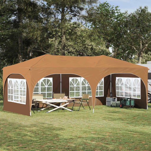 Cort de Petrecere Pop-up Bej 575 x 288 x 245 cm Material Oxford - WALTI WALTI