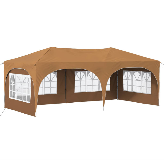 Cort de Petrecere Pop-up Bej 575 x 288 x 245 cm Material Oxford - WALTI WALTI