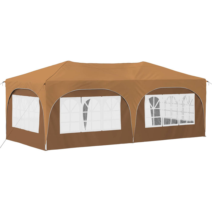 Cort de Petrecere Pop-up Bej 575 x 288 x 245 cm Material Oxford - WALTI WALTI