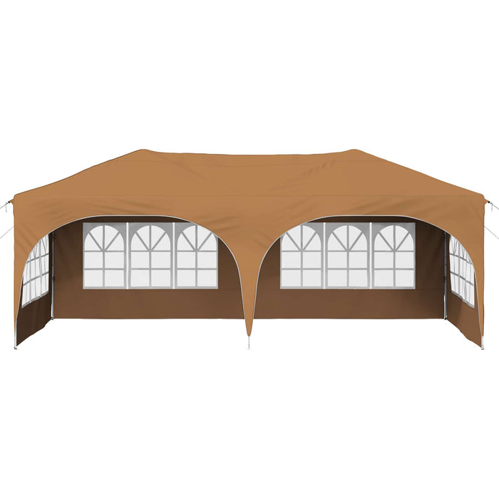 Cort de Petrecere Pop-up Bej 575 x 288 x 245 cm Material Oxford - WALTI WALTI