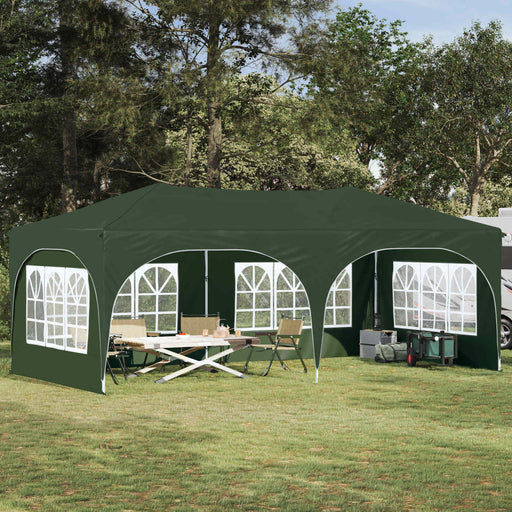 Cort de Petrecere Pop-up Verde 575 x 288 x 245 cm - WALTI WALTI