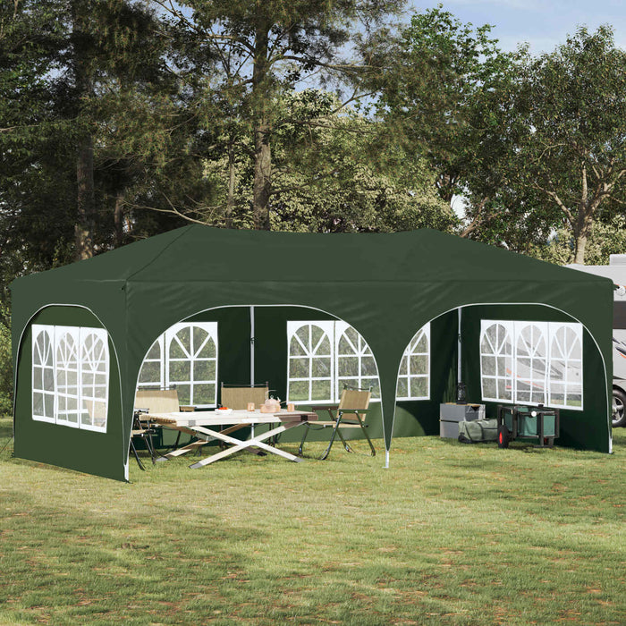 Cort de Petrecere Pop-up Verde 575 x 288 x 245 cm - WALTI WALTI