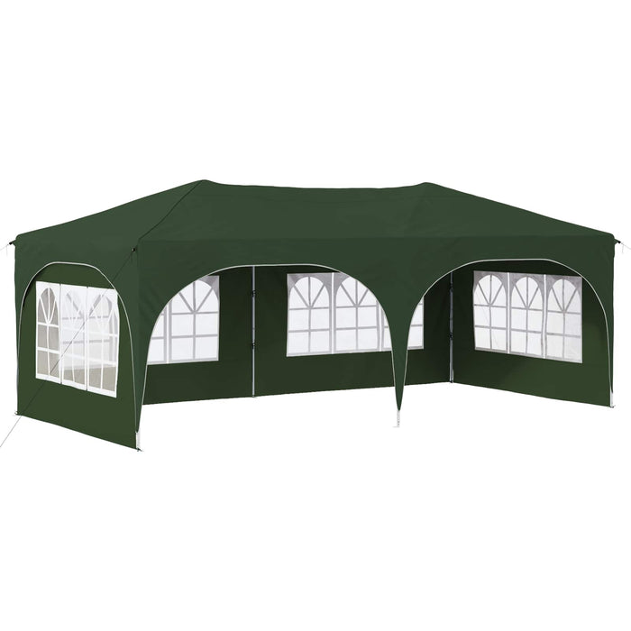 Cort de Petrecere Pop-up Verde 575 x 288 x 245 cm - WALTI WALTI