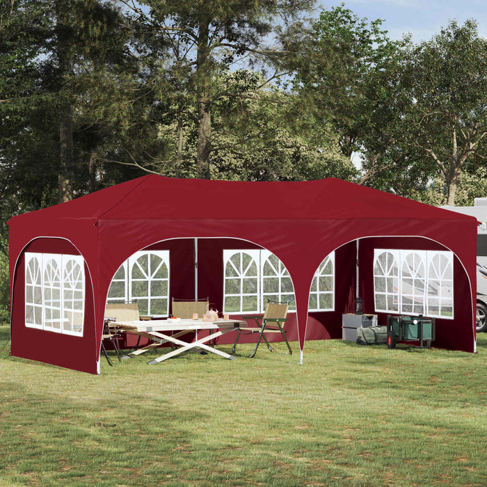Cort de Petrecere Pop-up Burgundy 575 x 288 x 245 cm - WALTI WALTI