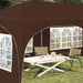 Cort de Petrecere Pop-up Maro 575 x 288 x 245 cm - WALTI WALTI