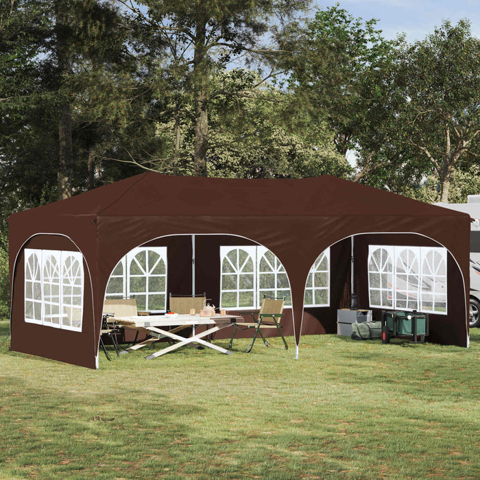 Cort de Petrecere Pop-up Maro 575 x 288 x 245 cm - WALTI WALTI