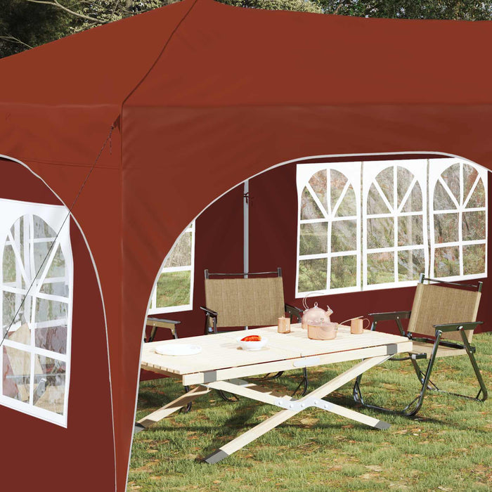 Cort de Petrecere Pop-up Terracota 575 x 288 x 245 cm - WALTI WALTI