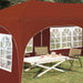 Cort de Petrecere Pop-up Terracota 575 x 288 x 245 cm - WALTI WALTI