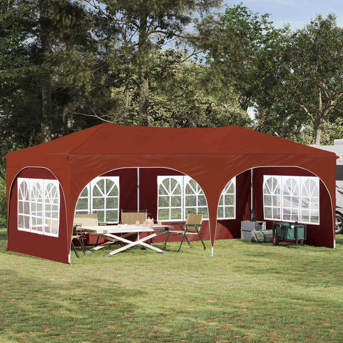 Cort de Petrecere Pop-up Terracota 575 x 288 x 245 cm - WALTI WALTI