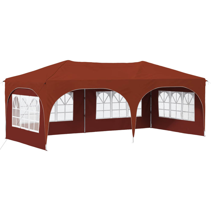 Cort de Petrecere Pop-up Terracota 575 x 288 x 245 cm - WALTI WALTI