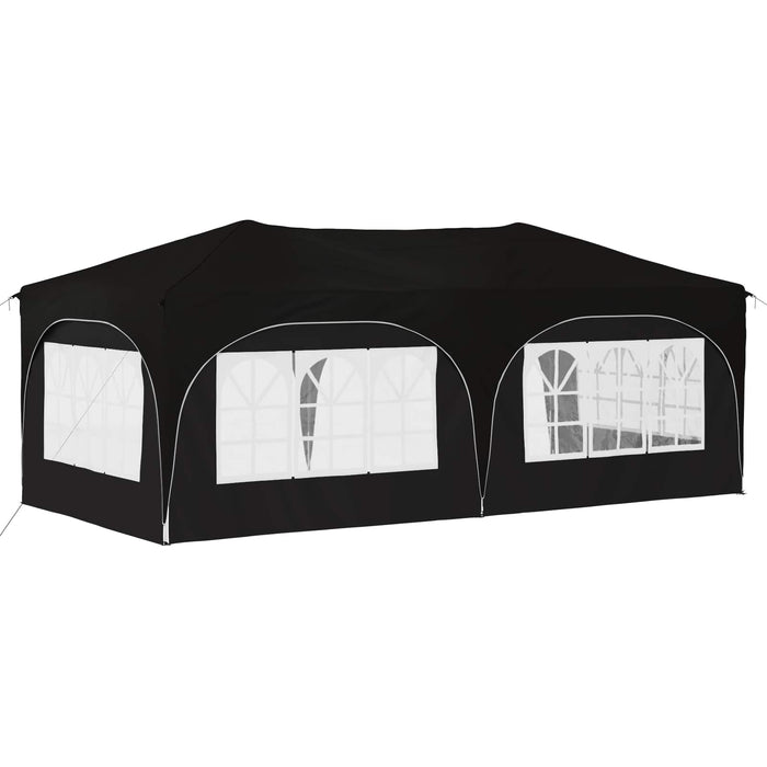 Cort de Petrecere Pop-up Negru 575 x 288 x 245 cm - WALTI WALTI