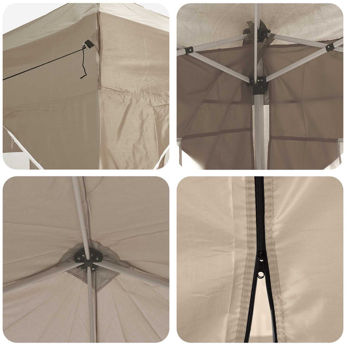 Cort de Petrecere Pop-up Crem 575 x 288 x 245 cm - WALTI WALTI