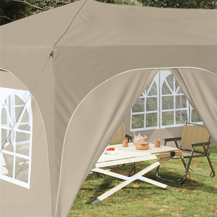 Cort de Petrecere Pop-up Crem 575 x 288 x 245 cm - WALTI WALTI