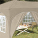 Cort de Petrecere Pop-up Crem 575 x 288 x 245 cm - WALTI WALTI