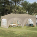 Cort de Petrecere Pop-up Crem 575 x 288 x 245 cm - WALTI WALTI