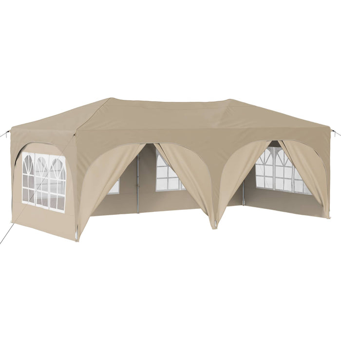 Cort de Petrecere Pop-up Crem 575 x 288 x 245 cm - WALTI WALTI